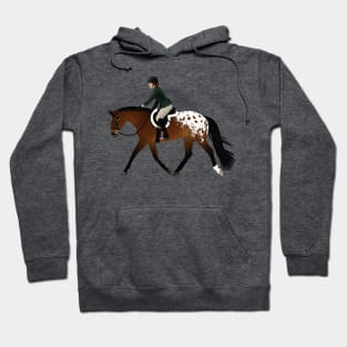 Appaloosa Horse and Rider - Equine Rampaige Hoodie